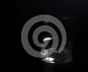 Empty glass of whiskey