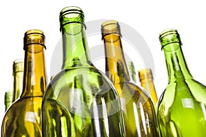 Empty Glass Wine Bottles