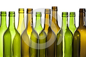 Empty Glass Wine Bottles