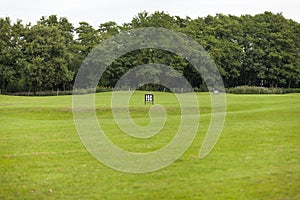 Empty Golf Ball Baskets at Driving Range