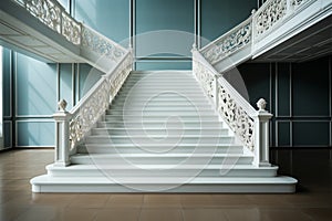 Empty, graceful stair steps reveal their inherent beauty