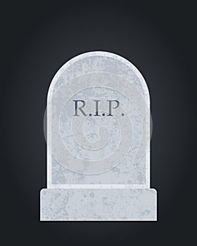 Empty gravestone vector