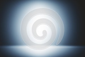 Empty gray gradient interior