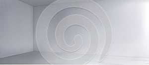 Empty grey house or office room interior