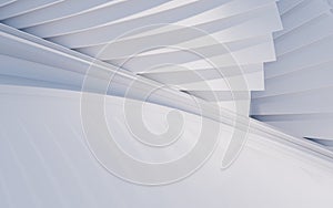 Empty ground with creative geometric structure background, 3d rendering