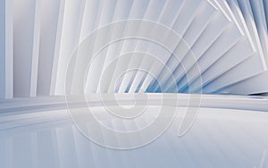 Empty ground with creative geometric structure background, 3d rendering