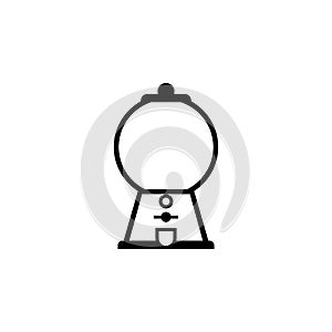 Empty gumball machine outline icon