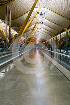 Empty hall in Madrid Barajas Airport photo