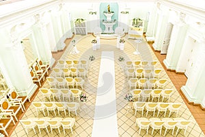 Empty hall for wedding ceremonies