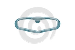 Empty hanger for clothes isolated