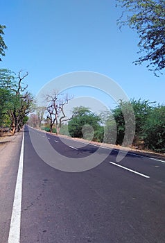 Empty highway, landscape, india