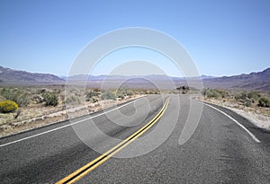 Empty highway somewhere in America