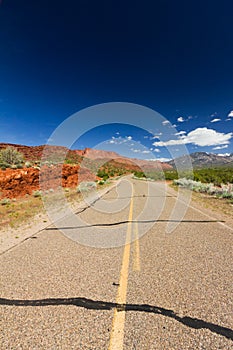 Empty Highway Through the Utah Desert