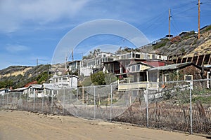 Empty, historic homes in the Crystal Cove State Par, Souhern California..