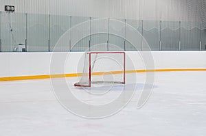 Empty hockey gate