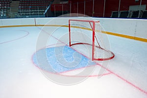 Empty hockey goal