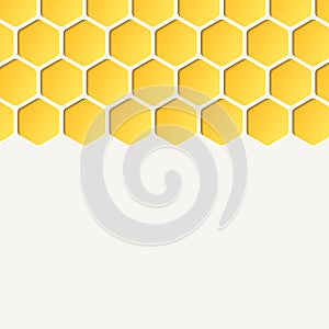 Empty honeycombs background. Vector, for advertising