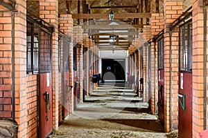 Empty horse stable