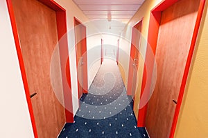 Empty Hotel corridor