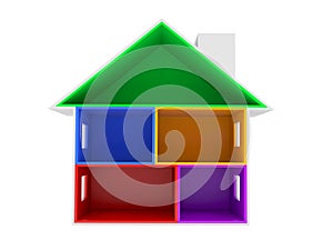 Empty house cross section