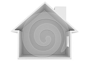Empty house cross section