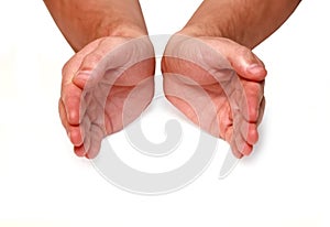 Empty human hands
