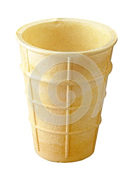 Empty ice cream cone
