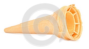 Empty ice cream cone