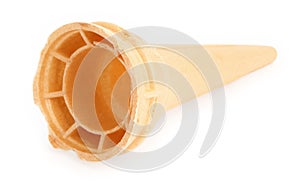 Empty ice cream cone