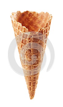 Empty ice cream cone