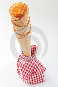 Empty ice-cream cones