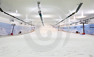 Empty indoor lighting ski