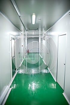 Empty industrial passage