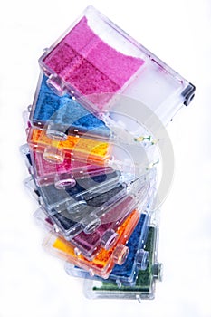 Empty Inkjet Printer Ink Cartridges photo