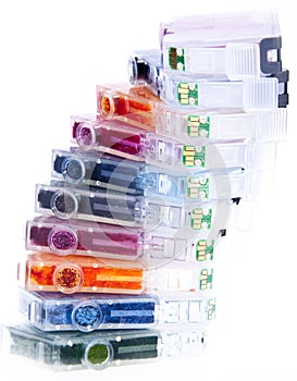 Empty Inkjet Printer Ink Cartridges