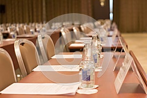 Empty Interior of modern conference hall.