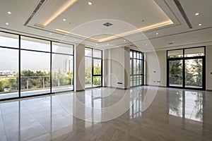 Empty interior of modern room