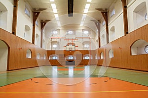 Empty interior of public gym