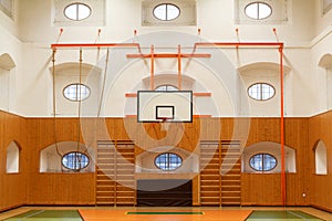 Empty interior of public gym