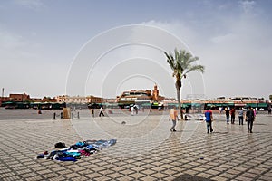 Empty Jemaa el-Fnaa ramadan time