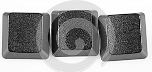 3 empty keyboard key-Copy sapce