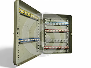 Empty keyholder. Secure access and control access to the premises