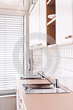 empty kitchen with kitchenette