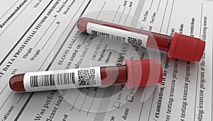 Empty laboratory glassware on white bac