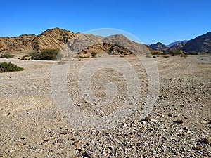 Empty landscape dry desert harsh environment