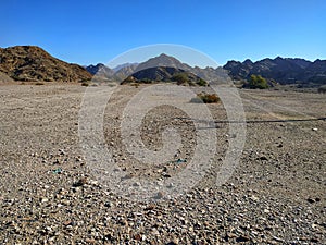Empty landscape dry desert harsh environment