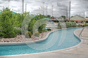 Empty Lazy River at a water park in Abilene, TX photo