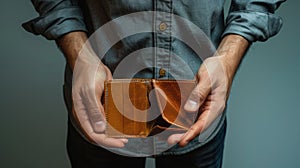 The Empty Leather Wallet.AI generated image