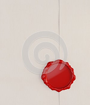 Empty Letter with Red Wax Seal