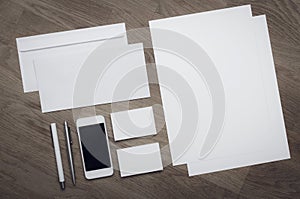 Empty letterhead design template